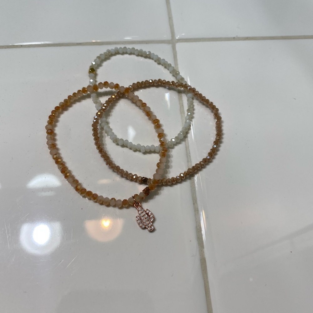 Cactus Beaded Bracelets